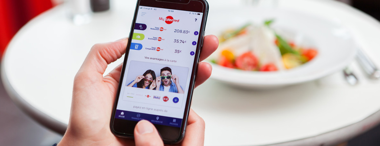 My Edenred app on iPhone