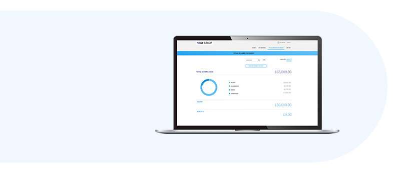 Total reward statements screengrab